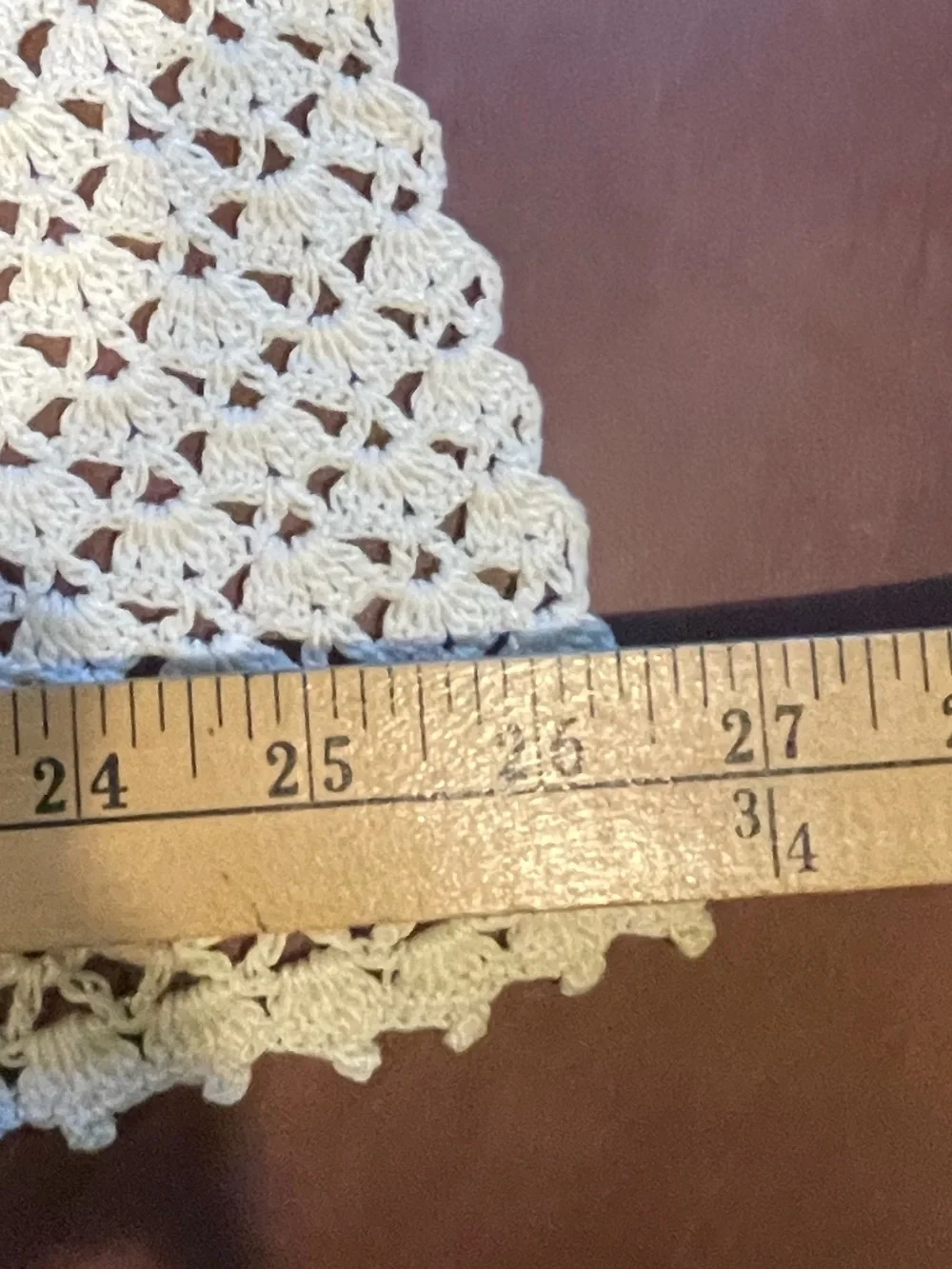 Vintage crocheted apron